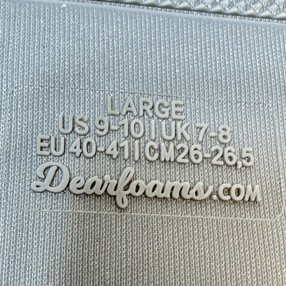 Dearfoams Womens Beth Furry Foldover Boot Slippers sz Large 9-10 Grey Frost NWT - Picture 6 of 7